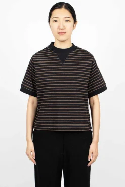 Margaret Howell Archive Matte Jersey Black/Bark| Tops