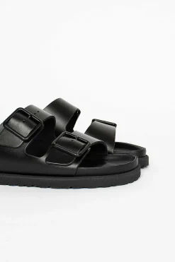 Birkenstock Arizona Nappa Sandal Black| Shoes