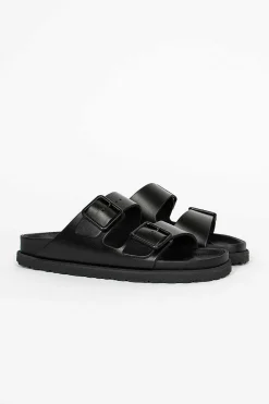 Birkenstock Arizona Nappa Sandal Black| Shoes
