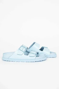 Birkenstock Arizona Nappa Sandal Powder Blue| Shoes