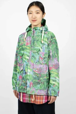 Engineered Garments FWK Atlantic Parka Green Floral| Outerwear