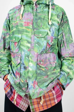 Engineered Garments FWK Atlantic Parka Green Floral| Outerwear