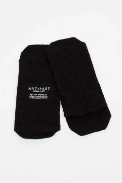 Antipast Au-55 Woven Ankle Socks Black| Tights & Socks