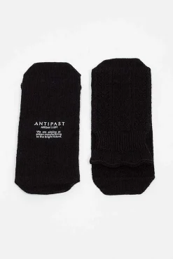 Antipast Au-55 Woven Ankle Socks Black| Tights & Socks
