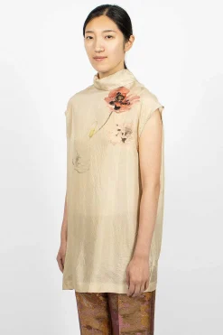 Dries Van Noten Back Button Shirt Ecru| Shirts