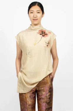 Dries Van Noten Back Button Shirt Ecru| Shirts