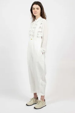 Comme Des Garçons Comme Des Garçons Balloon Brace Pant White| Trousers
