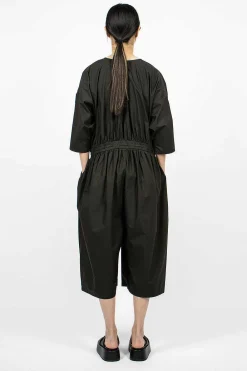 Black Crane Balloon Jumpsuit Shadow| Trousers
