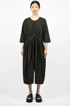 Black Crane Balloon Jumpsuit Shadow| Trousers