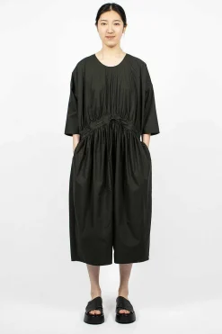 Black Crane Balloon Jumpsuit Shadow| Trousers
