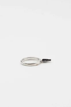 Rosa Maria Bar Silver And Ruby Bud Ring| Rings