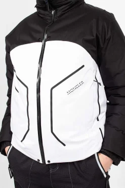 Moncler Barbat Down Jacket Black/White| Outerwear