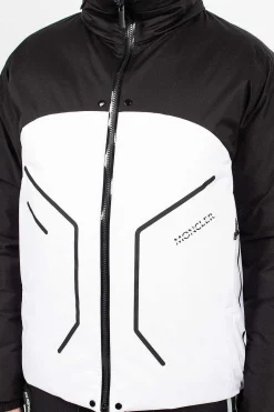 Moncler Barbat Down Jacket Black/White| Outerwear