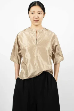 Sofie D'Hoore Basta Silk Top Champagne| Tops