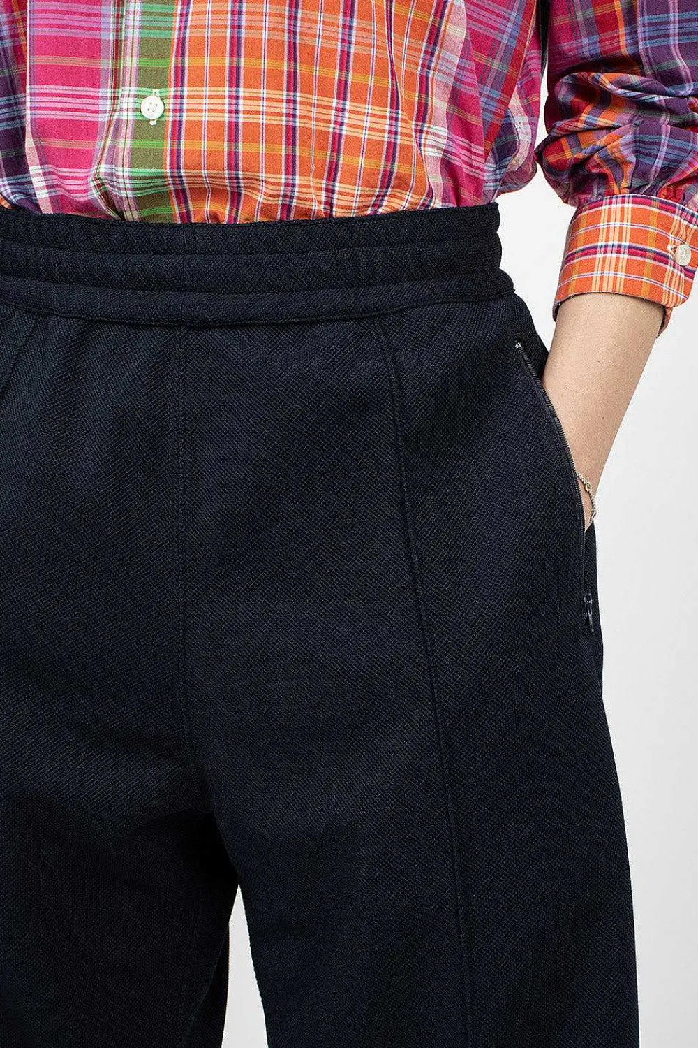 Engineered Garments FWK Bb Shorts Diamond Poly Dark Navy| Trousers