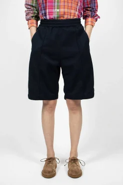 Engineered Garments FWK Bb Shorts Diamond Poly Dark Navy| Trousers