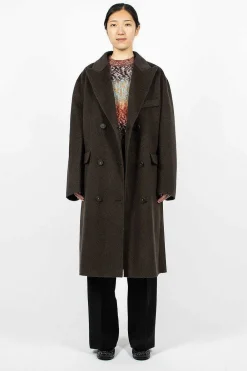 Acne Studios Belted Double Breasted Coat| Outerwear