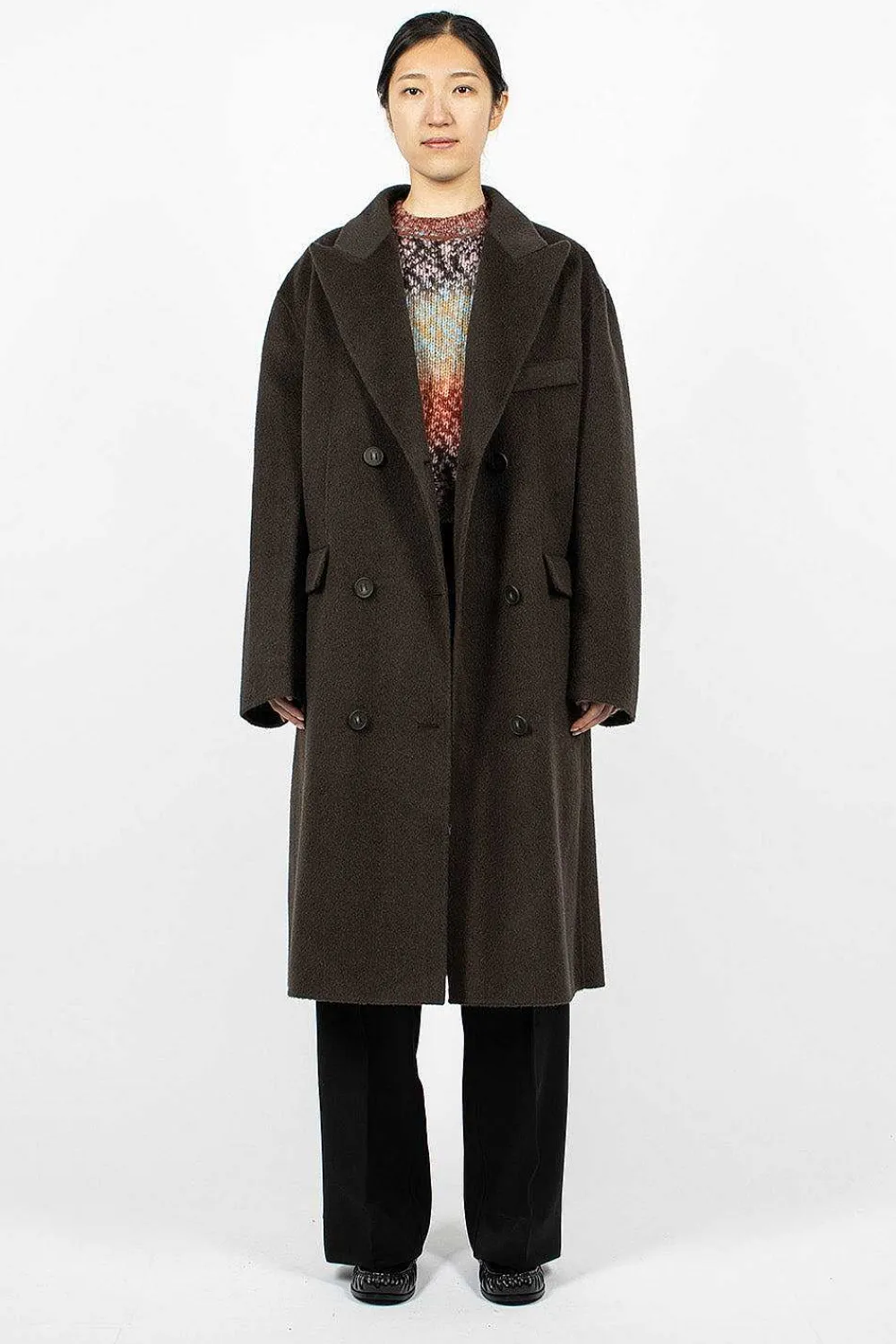 Acne Studios Belted Double Breasted Coat| Outerwear