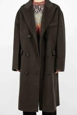 Acne Studios Belted Double Breasted Coat| Outerwear