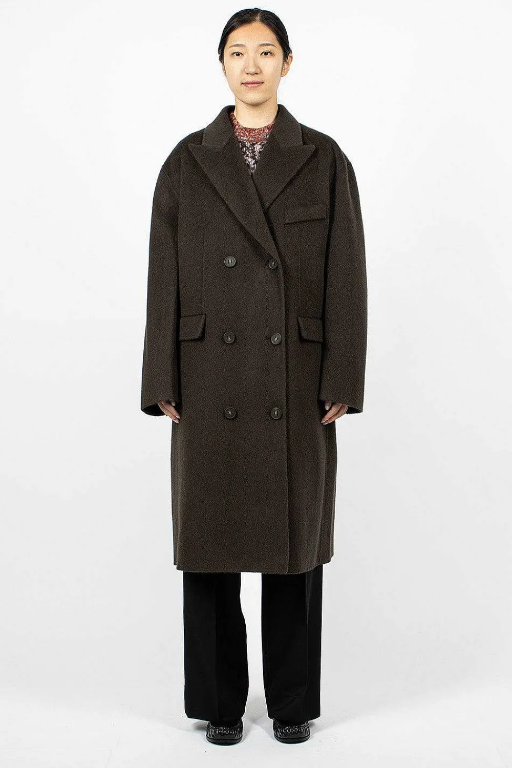 Acne Studios Belted Double Breasted Coat| Outerwear