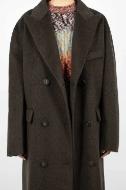 Acne Studios Belted Double Breasted Coat| Outerwear