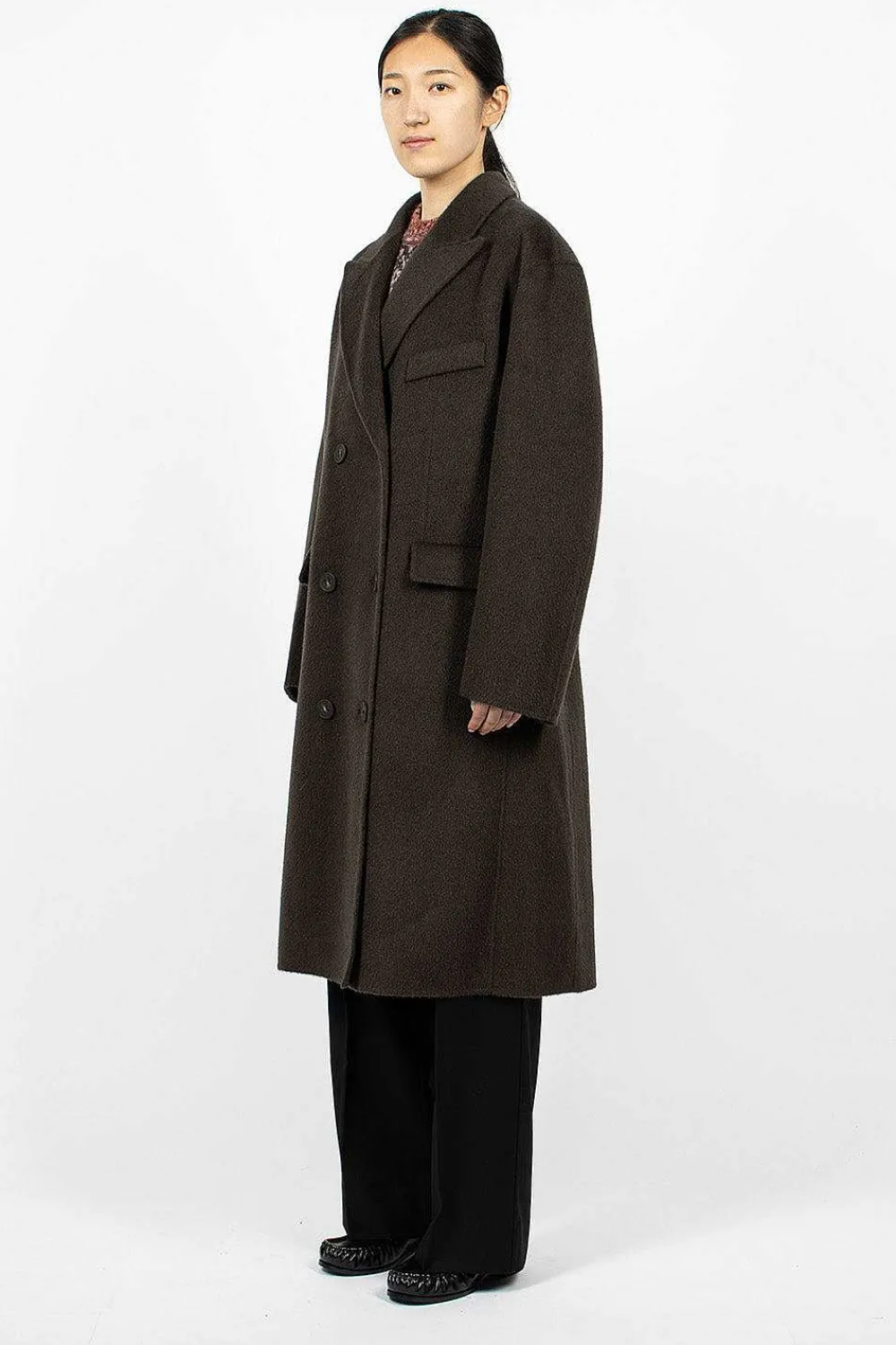 Acne Studios Belted Double Breasted Coat| Outerwear