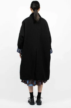 Casey Casey Big Blobby Coat Wool Black| Outerwear