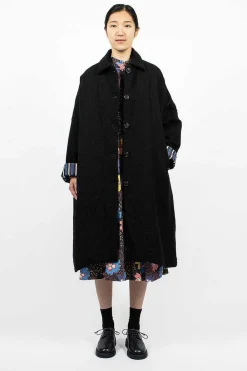 Casey Casey Big Blobby Coat Wool Black| Outerwear