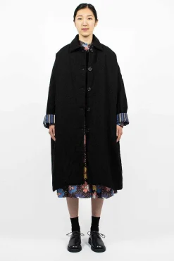 Casey Casey Big Blobby Coat Wool Black| Outerwear