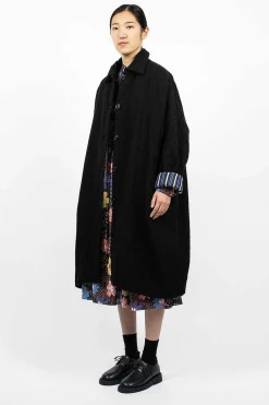 Casey Casey Big Blobby Coat Wool Black| Outerwear