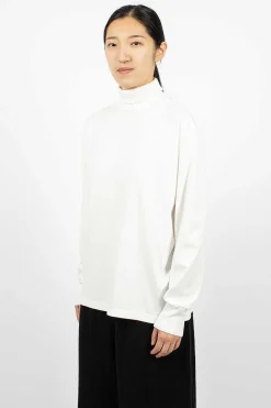 Toujours Big Pullover Turtleneck White| Tops
