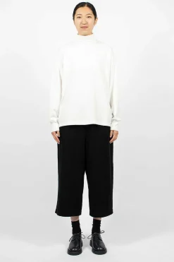 Toujours Big Pullover Turtleneck White| Tops