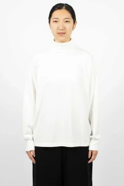 Toujours Big Pullover Turtleneck White| Tops