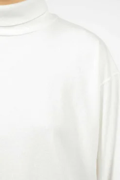 Toujours Big Pullover Turtleneck White| Tops