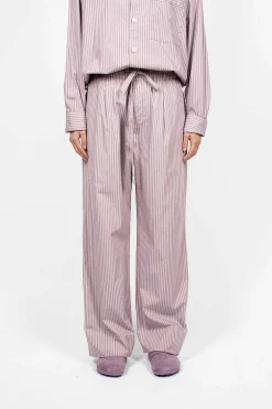 TEKLA Birkenstock 1774 Pyjama Pant Mauve Stripes| Trousers