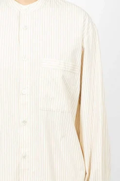 TEKLA Birkenstock 1774 Pyjama Shirt Wheat Stripes| Shirts