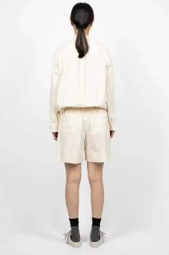 TEKLA Birkenstock 1774 Pyjama Shorts Wheat Stripes| Trousers