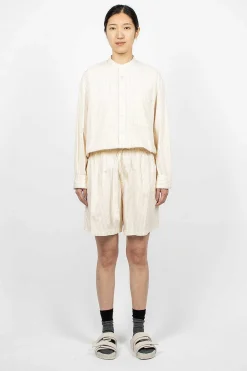 TEKLA Birkenstock 1774 Pyjama Shorts Wheat Stripes| Trousers