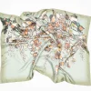 Dries Van Noten Bleached Floral Scarf Light Grey| Scarves & Gloves