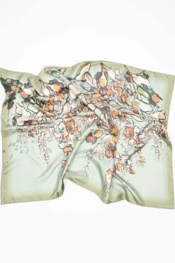 Dries Van Noten Bleached Floral Scarf Light Grey| Scarves & Gloves