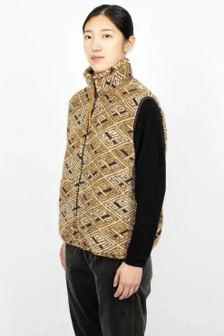 OrSlow Boa Vest African Print| Outerwear