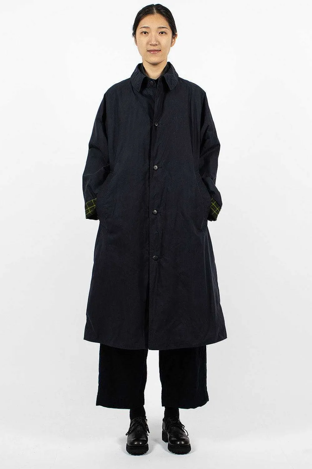 Chez Vidalenc Bobi Coat Dark Indigo| Outerwear