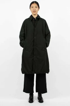 Chez Vidalenc Bobi Padded Coat Dark Green| Outerwear