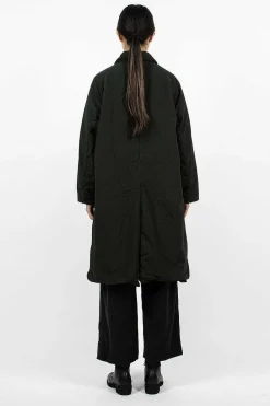 Chez Vidalenc Bobi Padded Coat Dark Green| Outerwear