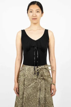 Simone Rocha Bow Detail Bodysuit| Tops