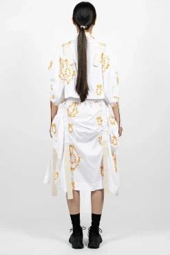 Simone Rocha Bow Wreath Slider Skirt White/Clementine| Skirts
