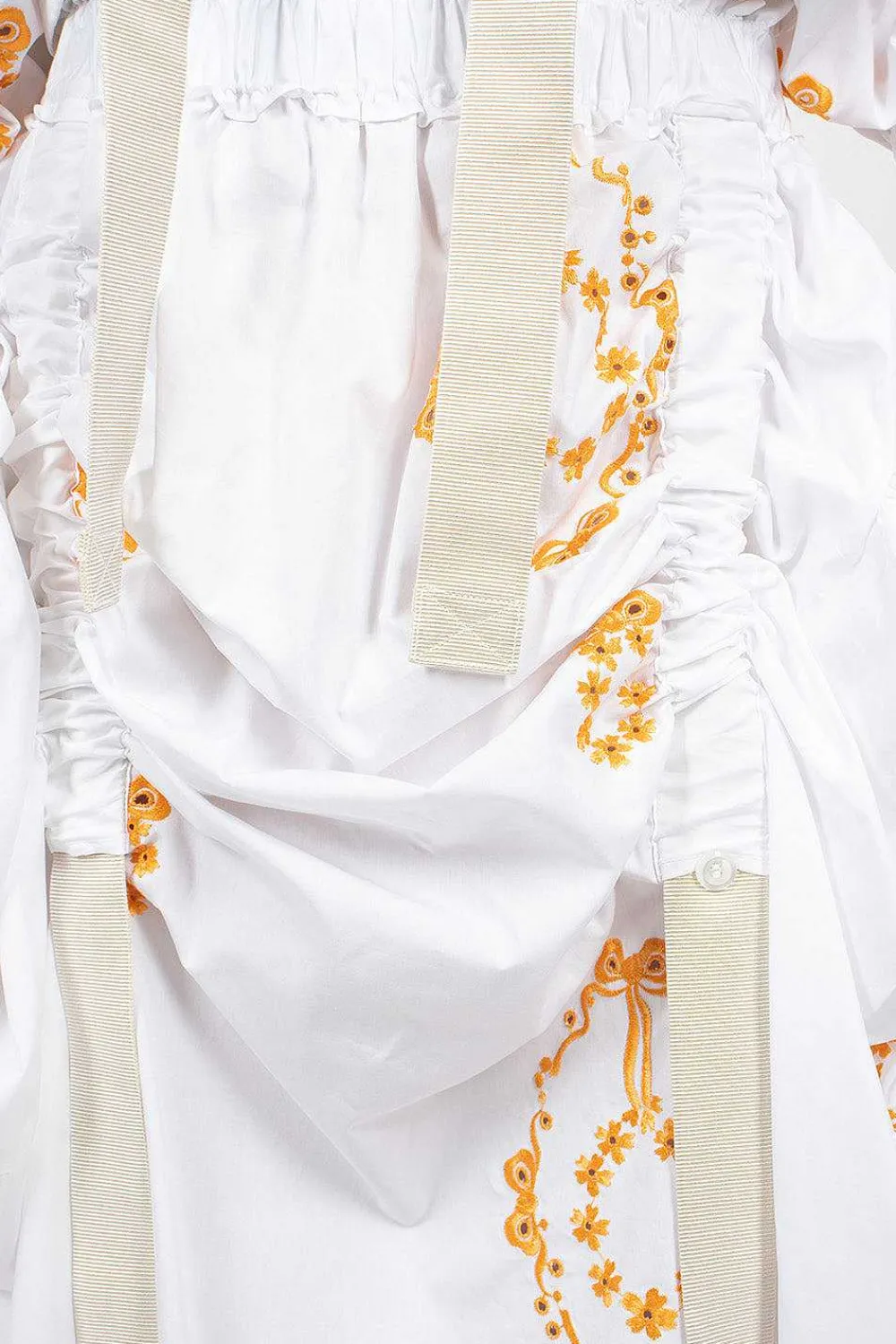 Simone Rocha Bow Wreath Slider Skirt White/Clementine| Skirts