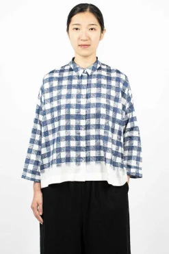 École de Curiosités Brigitte Shirt Navy/White| Shirts
