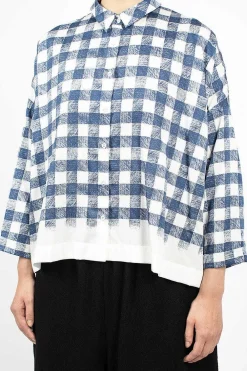 École de Curiosités Brigitte Shirt Navy/White| Shirts