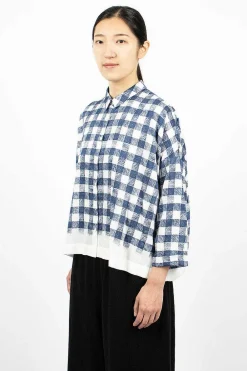 École de Curiosités Brigitte Shirt Navy/White| Shirts